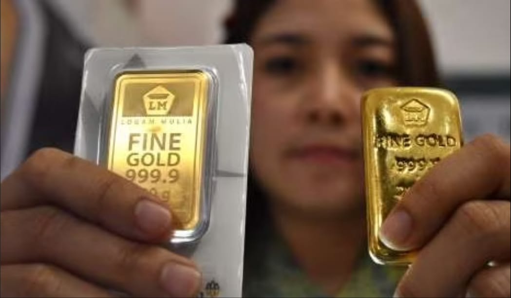 Ilustrasi harga emas Antam. (Foto ANTARA/Aditya Pradana Putra)
