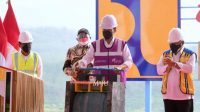 Presiden Joko Widodo meresmikan Bendungan Kuningan dalam kunjungan kerjanya ke Kabupaten Kuningan, Provinsi Jawa Barat, pada Selasa, 31 Agustus 2021. (Foto: BPMI Setpres/Muchlis Jr)