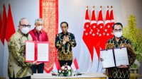 Jokowi Bahas Penguatan Kerja Sama Pemulihan Ekonomi dengan PM Singapura