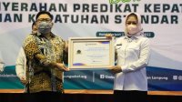 Terima Penghargaan dari Ombudsman RI, Pemkab Tulang Bawang Predikat Tertinggi Pengelolaan Layanan Publik se-Lampung