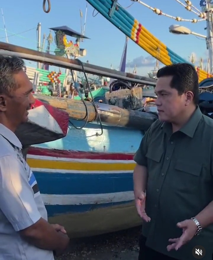 Sambangi Nelayan, Erick Thohir Tegaskan Perkuat Ekosistem Usaha Perikanan Nasional