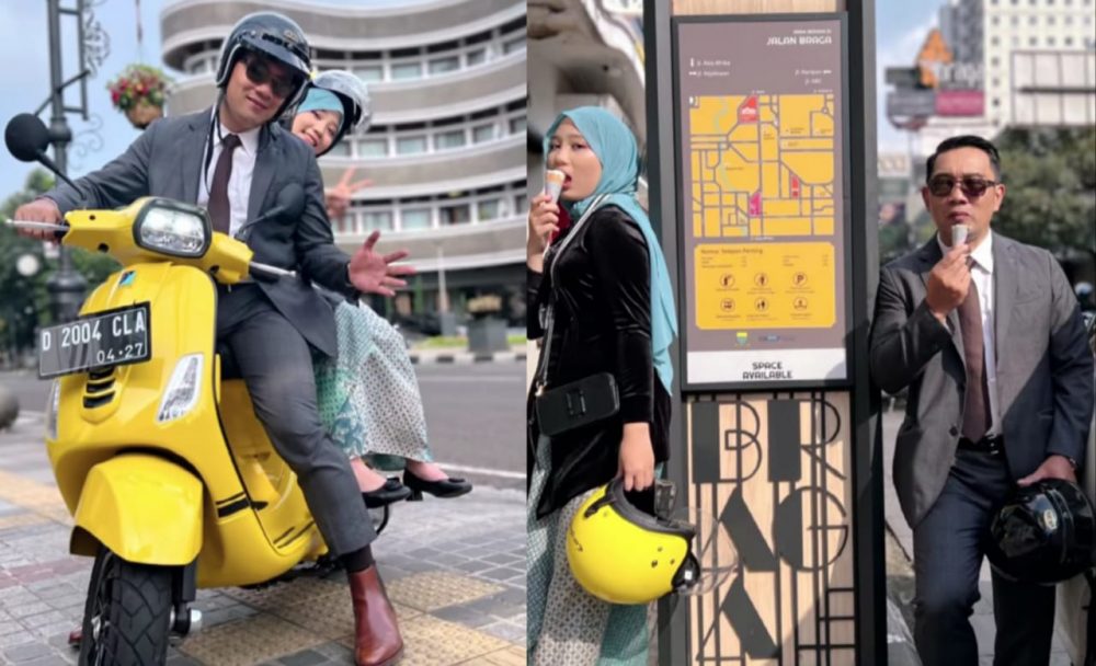 Momen Unik Ridwan Kamil Rayakan Wisuda Putrinya