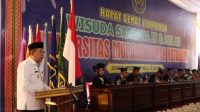 Sekda Lampura Hadiri Wisuda Sarjana (S1) ke II Universitas Muhammadiyah Kotabumi