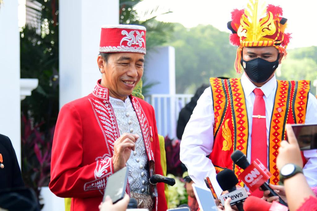 Jokowi Kenakan Baju Adat Buton pada HUT ke-77 Kemerdekaan RI