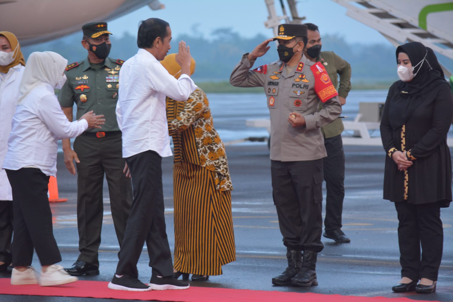 Presiden Jokowi Tiba di Lampung 