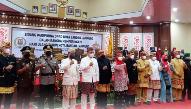 DPRD Gelar Paripurna HUT Ke-340 Bandar Lampung, Eva Dwiana Ajak Tingkatkan Semangat Juang Pengabdian