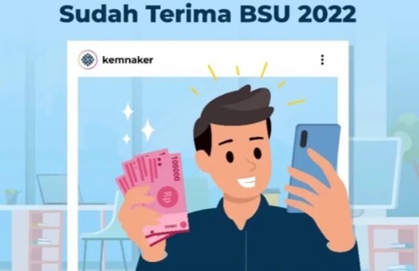 Besok Terakhir, Cara Tarik Rp 600.000 BSU 2022 di Kantor Pos dengan Kode QR. /Tangkap Layar Instagram @kemnaker/