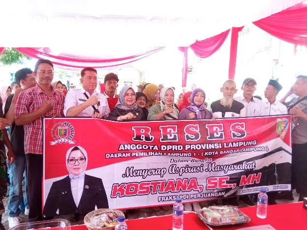 Reses di Gedong Air, Kostiana Dicurhati soal Jalan Rusak, Bantuan UMKM hingga Sumur Bor