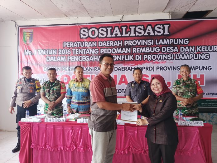Kostiana Sosialisasi Sosperda Rembug Desa di Pulau Pasaran