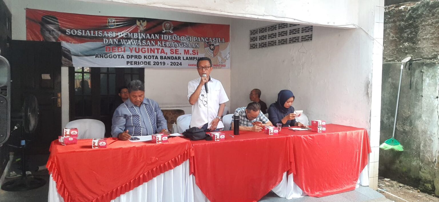 Dedi Yuginta Ketua Komisi III DPRD Bandar Lampung: Pancasila Wajib Dipahami Semua Kalangan!