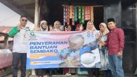 DPW Ok Oce Qalam Lampung Salurkan Warung Sembako