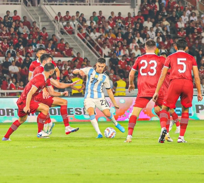 Indonesia vs Argentina 0 - 2, Timnas Patut Diacungi Jempol