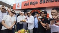 Resmikan Rojo Sambel Si Aa di Lampung, Raffi Ahmad dan Nagita Slavina Disambut Ratusan Warga