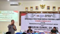 Ketua DPRD Lampung Mingrum Gumay Terima Aspirasi yang Disampaikan Oleh Pemuda Karang Taruna