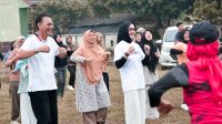 Intip Keseruan Adi Erlansyah Senam Lampung Berjaya Bersama Masyarakat Pringsewu