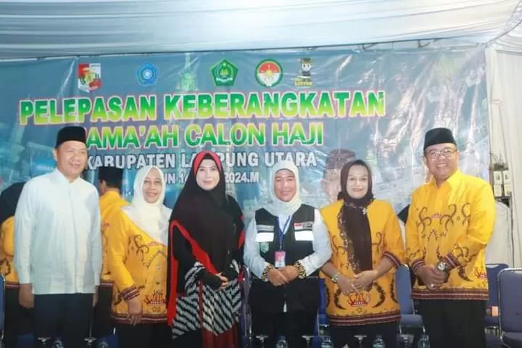 Lepas Keberangkatan Jamaah Calon Haji 1445 H Tahap 2, Ini Pesan Plh Pj Bupati Lampung Utara!