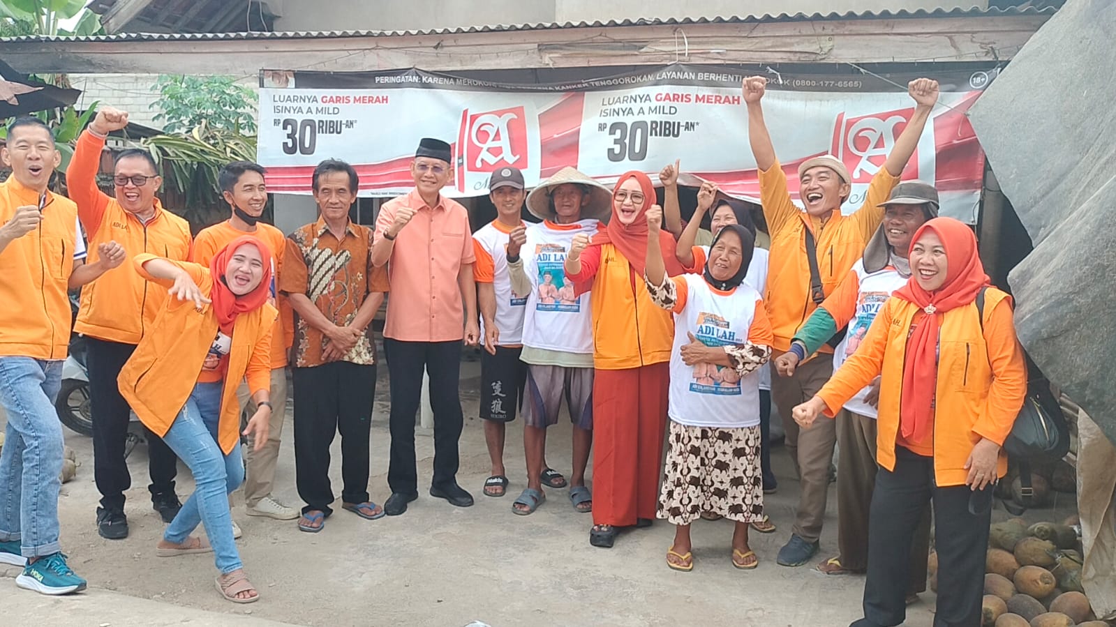 Adi Erlansyah Road Show ke Pekon Pardasuka dan Ambarawa, Sapa Masyarakat Pringsewu Ojo Lali Sing Nganggo Kelambi Oren!