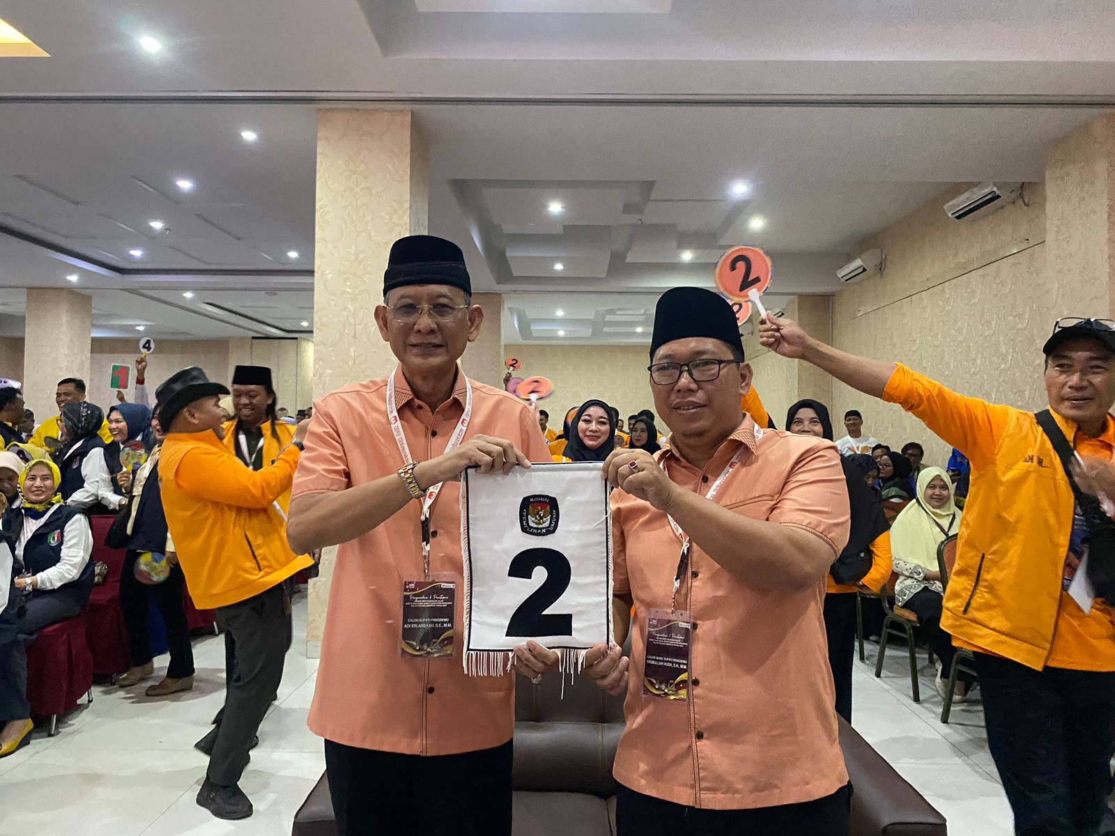 Adi Erlansyah dan Hisbullah Huda Dapat Nomor Urut 2, Okay Gas!