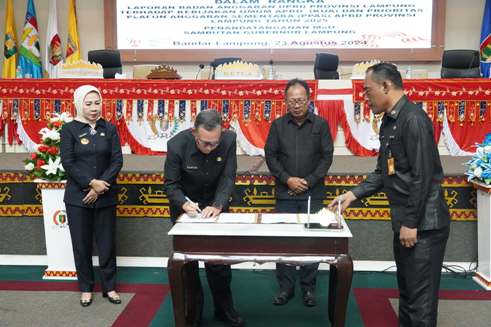 Rapat Paripurna DPRD Provinsi Lampung, Penandatanganan Nota Kesepakatan KUA-PPAS APBD 2025