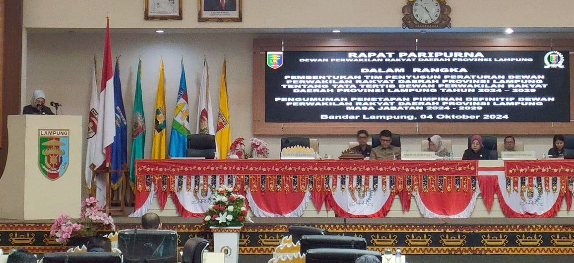 Tok! Pimpinan DPRD Lampung Ditetapkan, Ini Nama-namanya!