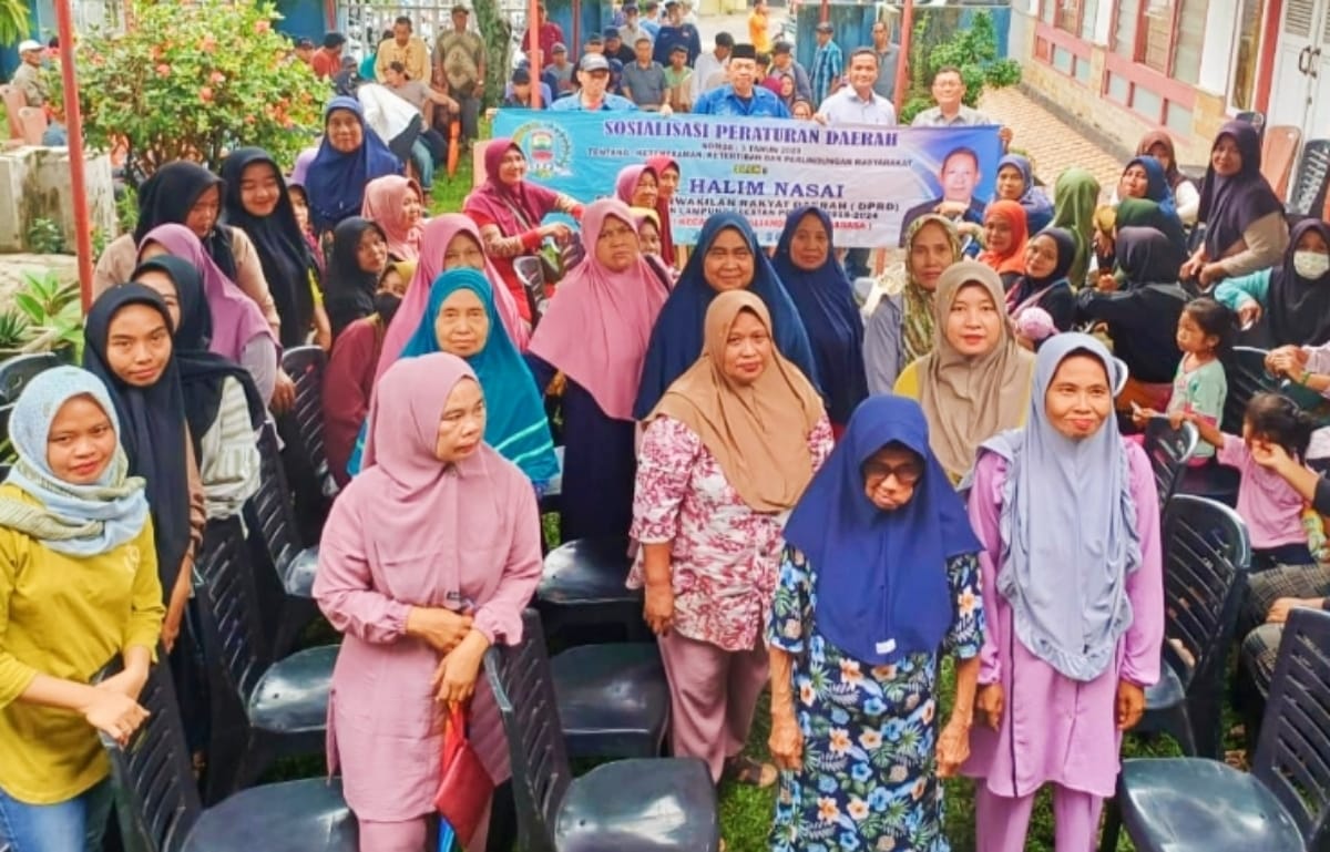 Anggota DPRD Lampung Selatan Sosialisasikan Perda No 3 Tahun 2020