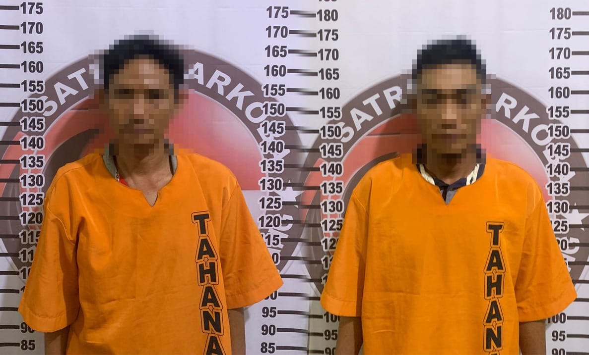 Gasak Narkoba di Pasar Unit 2, Polisi Tangkap Dua Pelaku