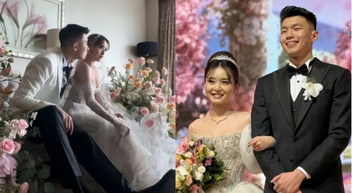 Potret Gaun Pengantin Nita Vior Saat Menikahi Pebasket Vincent Kosasih