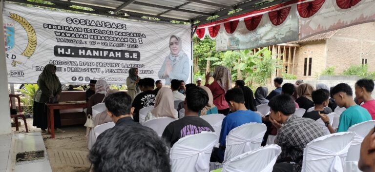 DPRD Lampung Hanifah Sosialisasi Pancasila di Padang Cermin Pesawaran