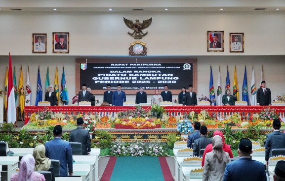 Rapat Paripurna DPRD Lampung Dalam Rangka Pidato Sambutan Gubernur Lampung Periode 2025-2030