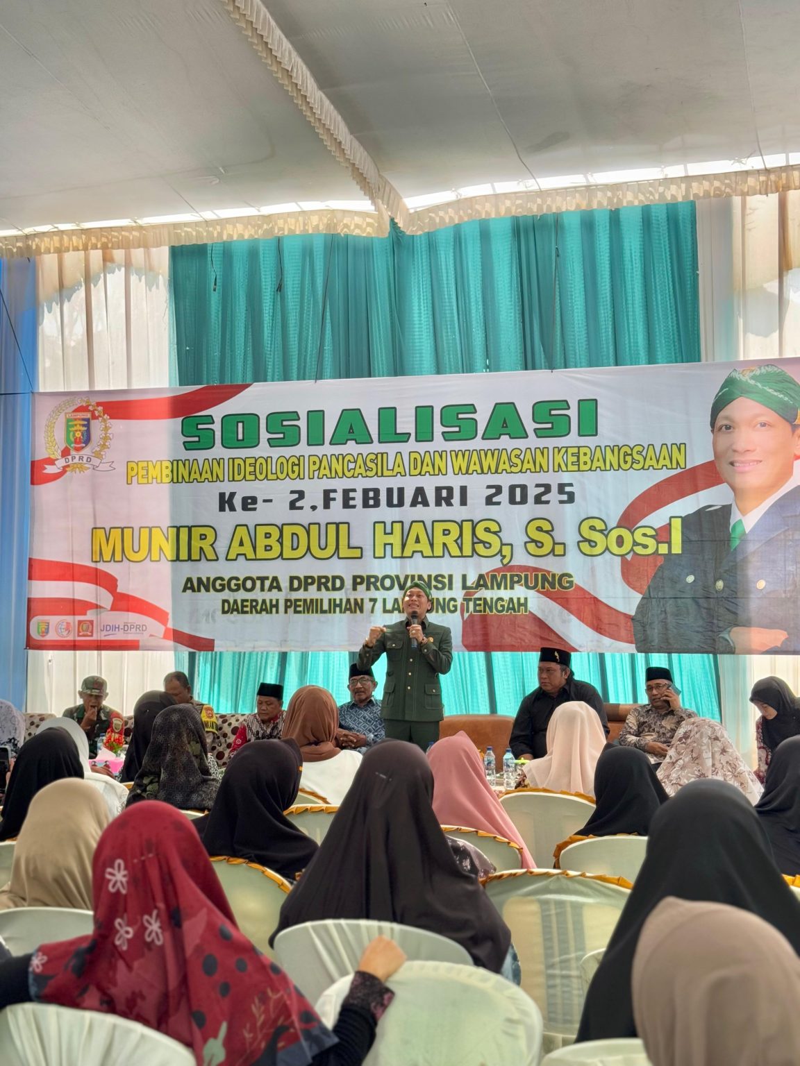 Anggota DPRD Lampung Munir Abdul Gelar Sosialisasi Pancasila di Lamteng