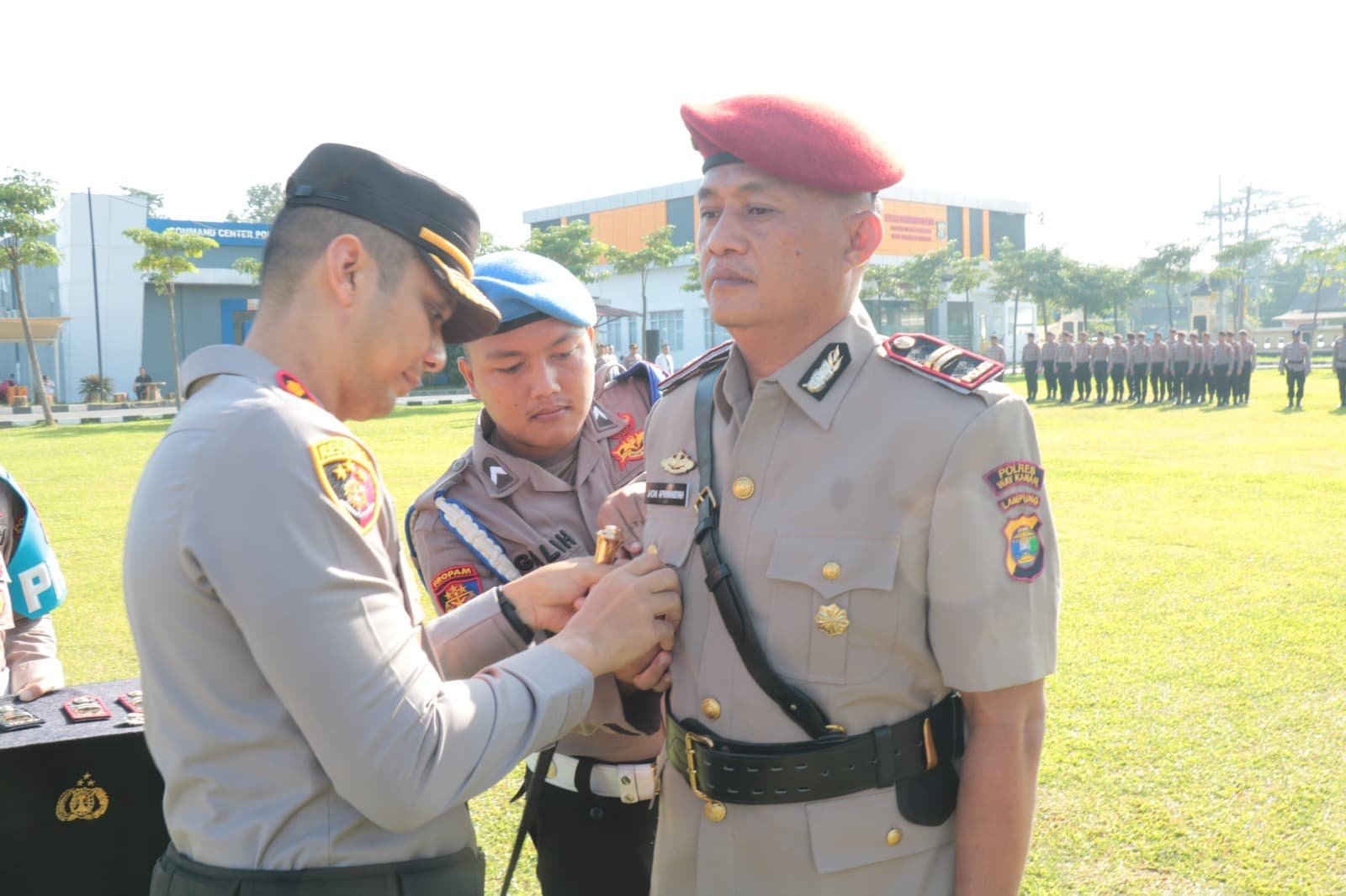 Polres Tulang Bawang Gelar Upacara Sertijab Satu Kasat dan Satu Kapolsek, Ini Daftar Namanya!