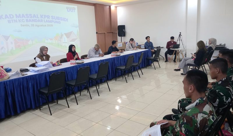 BTN Gelar Akad Massal KPR Subsidi untuk Percepat Penyaluran Perumahan Rakyat di Bandar Lampung