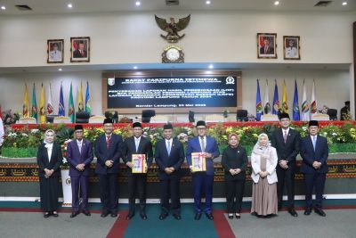 Gubernur Mirza dan Ketua DPRD Giri Sambut Prestasi WTP Lampung