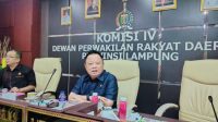  Ketua  Komisi IV  Sebut Empat Skema Program Penangulangan Pengairan Lampung