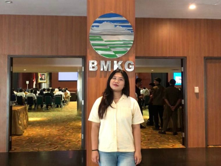  Mahasiswa Unila Ribkha Elizabeth Berbagi Pengalaman saat Magang di BMKG