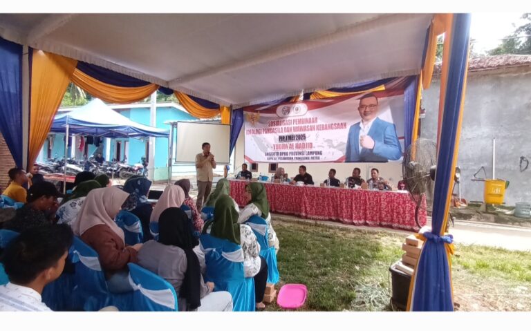 Yudha Ajak Masyarakat Batu Menyan Pesawaran Maknai Arti Penting Pancasila