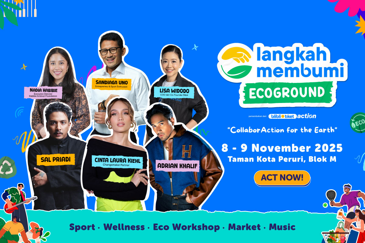 Blibli Tiket Action Hadirkan 'Langkah Membumi Ecoground 2025' dengan Konsep Baru yang Lebih Interaktif