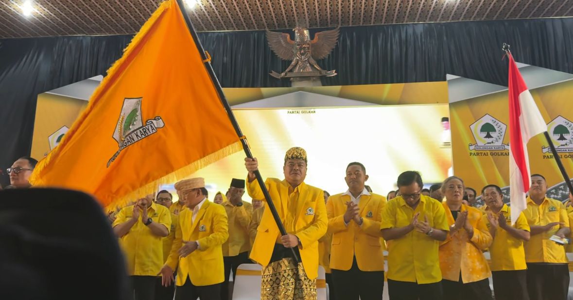 Resmi! Musa Nahkodai DPD ll Partai Golkar Lampung Tengah di Gunung Sugih