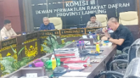 Komisi III DPRD Provinsi Lampung Gelar Rapat Dengar Pendapat (RDP) bersama OPD mitra kerja