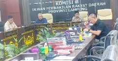 Komisi III DPRD Provinsi Lampung Gelar Rapat Dengar Pendapat (RDP) bersama OPD mitra kerja