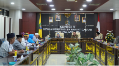 Komisi V DPRD Provinsi Lampung menerima audiensi dari Forum Lampung Anti-LGBT