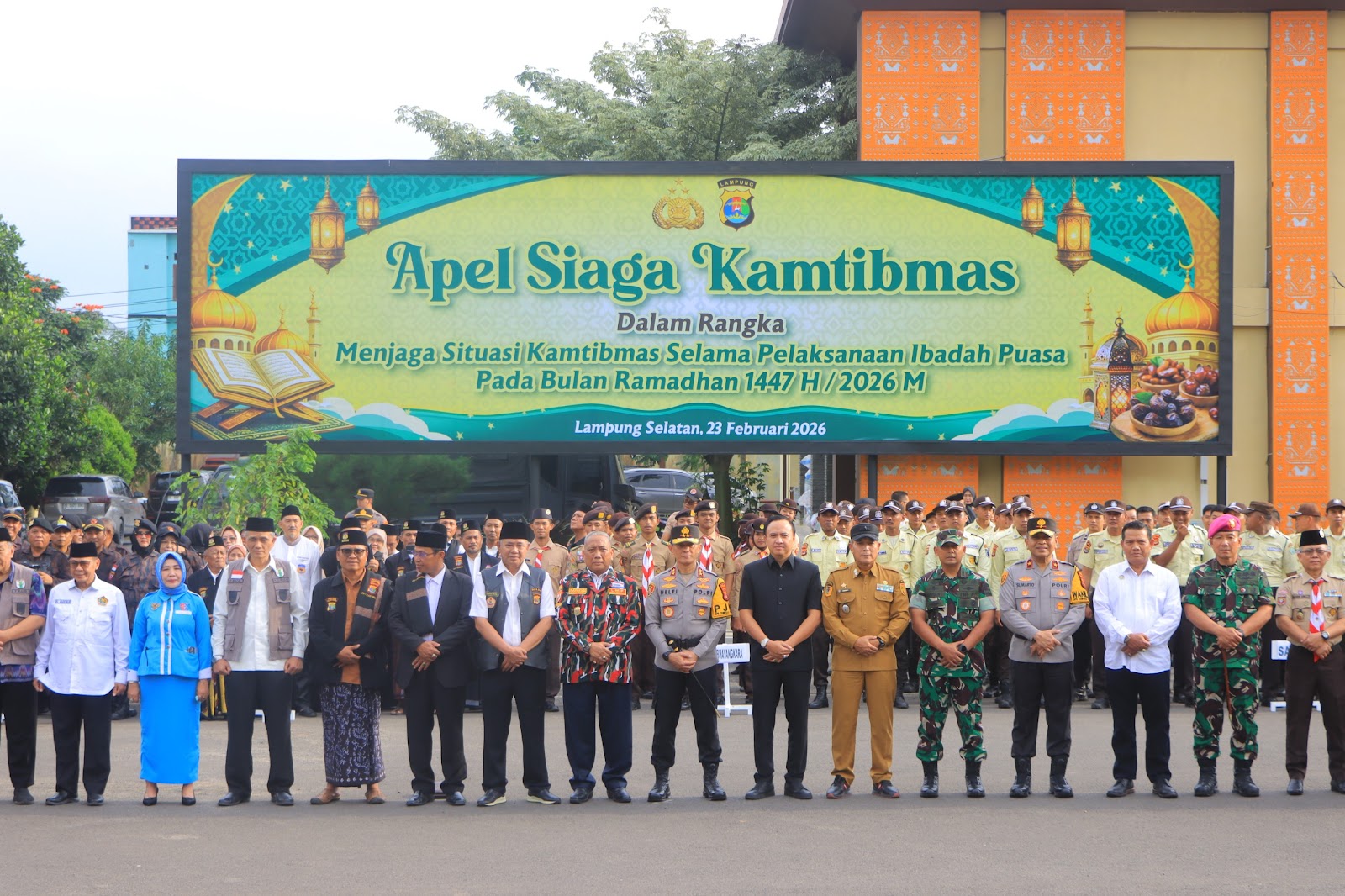 PEMPROV LAMPUNG DUKUNG APEL SIAGA KAMTIBMAS RAMADAN 1447 H DI POLDA LAMPUNG, PERKUAT KOMITMEN BERSAMA JAGA KEAMANAN DAN KETERTIBAN SELAMA BULAN SUCI HINGGA IDULFITRI