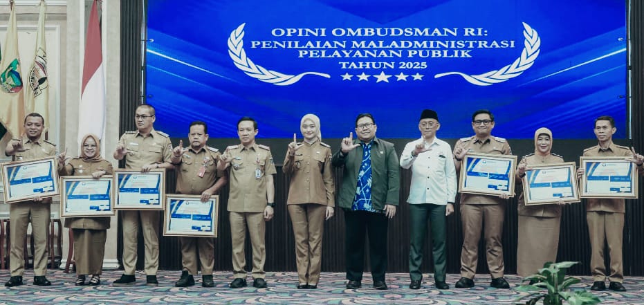Raih Opini Kualitas Tinggi Dengan Nilai 84,09, Pringsewu Dapat Penghargaan Dari Ombudsman RI