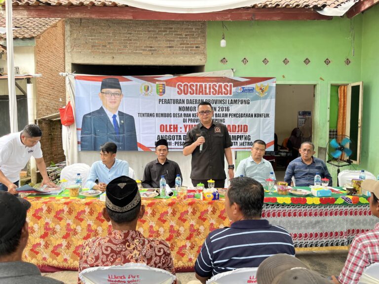 Yudha Sebut Rembug Desa Harus Jadi Budaya Masyarakat Kota Jawa Pesawaran