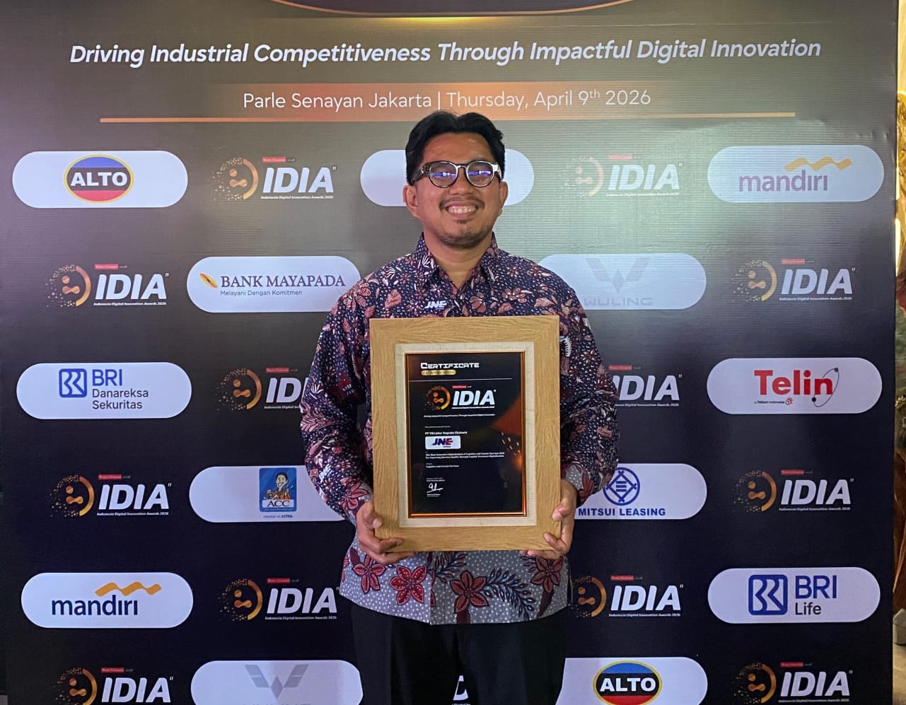 JNE Raih Penghargaan di Indonesia Digital Innovation Awards 2026