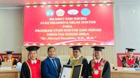 Ahmad Handoko Raih Gelar Doktor Ilmu Hukum Unila, Ketua komisi lll DPR RI Habiburokhman Jadi Penguji Eksternal