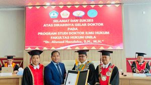 Ahmad Handoko Raih Gelar Doktor Ilmu Hukum Unila, Ketua komisi lll DPR RI Habiburokhman Jadi Penguji Eksternal