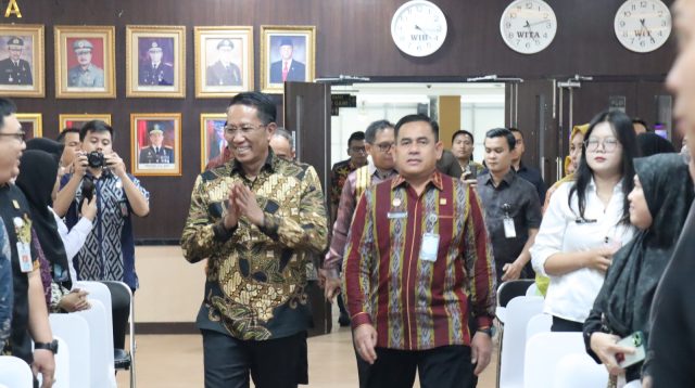 Tiba di Bumi Sai Bumi Ruwa Jurai, Menteri Hukum RI Beri Pengarahan dan Penguatan Tusi di Kanwil Kemenkum Lampung