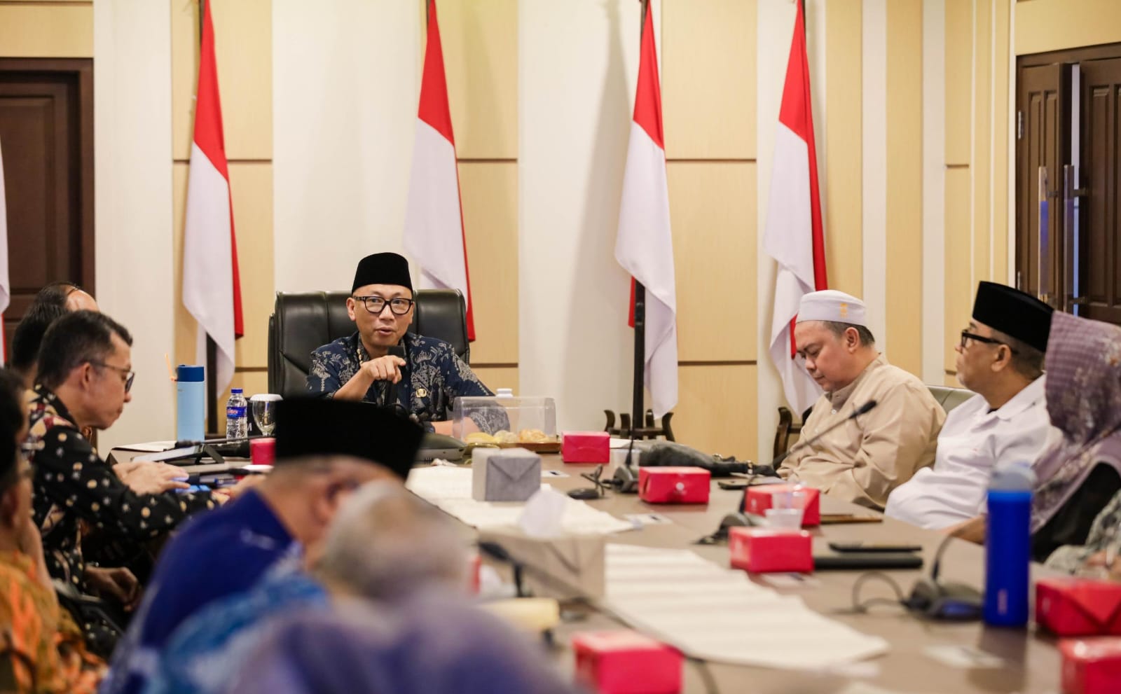 Gubernur Rahmat Mirzani Djausal Bahas Berbagai Isu Strategis Penguatan Pembangunan SDM di Provinsi Lampung bersama Pengurus Aptisi