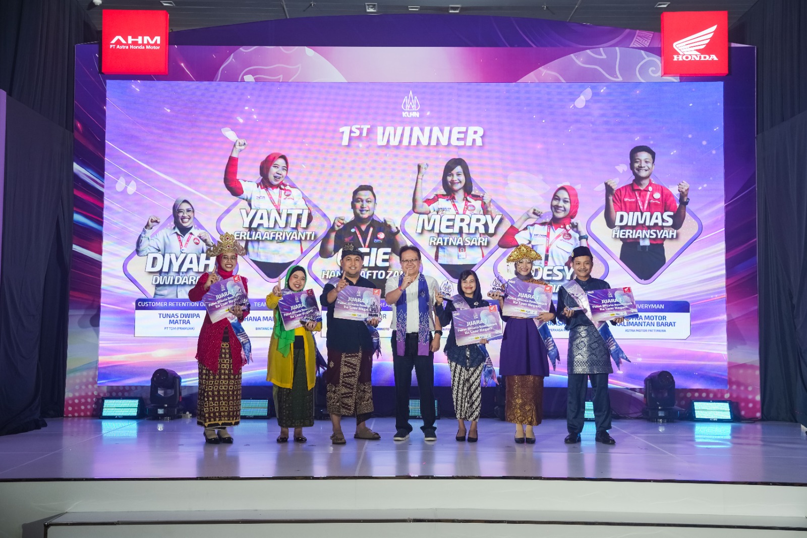 KONSISTENSI NYATA! TDM Lampung Kembali Borong Piala di Ajang Nasional Kontes Layanan Honda 2026